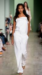 Drape Twill Strapless Trench Top