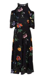 Bella Floral Cut Out Shoulder Dress