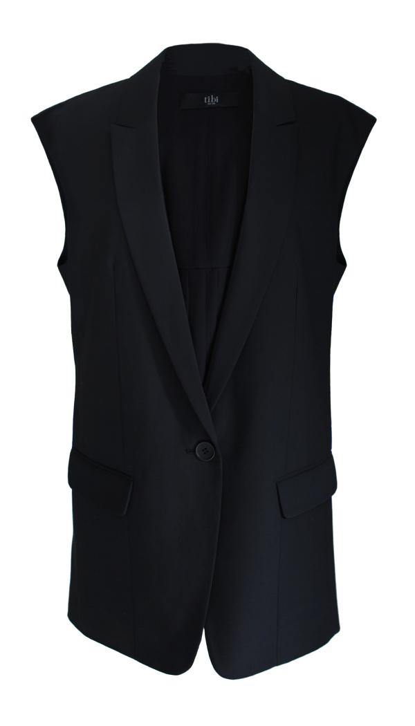 Simone Silk Pleated Vest