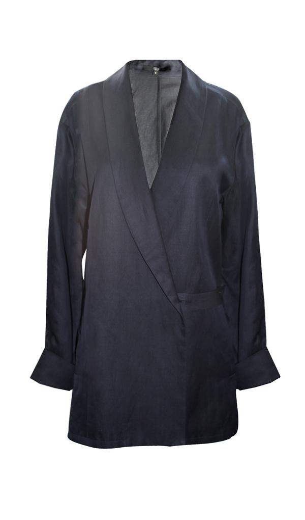 Cupro Piquet Blazer