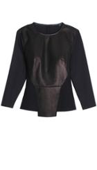 Leather Patchwork Top
