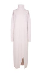 Rib Knit Turtleneck Long Dress