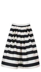 Escalante Striped Silk Full Skirt