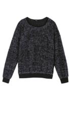 Furry Tweed Sweatshirt