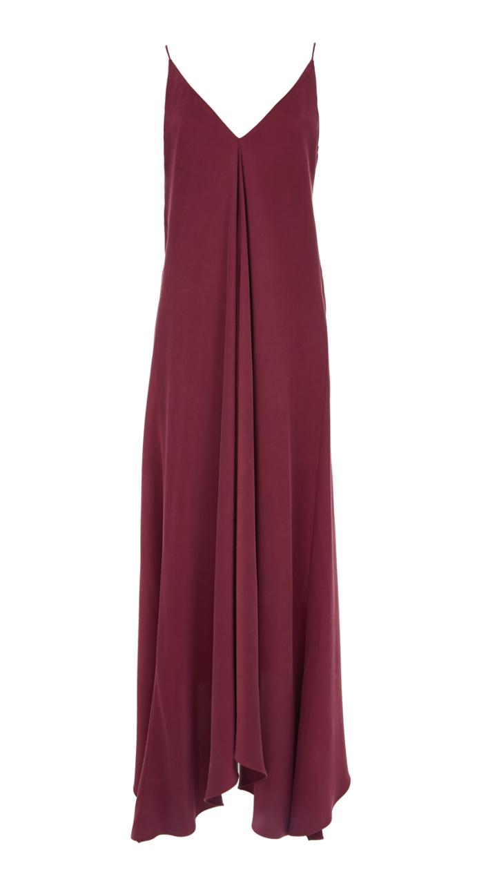 Sandwashed Silk Handkerchief-hem Dress