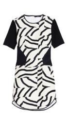 Zebra Maze Short Sleeve Dress