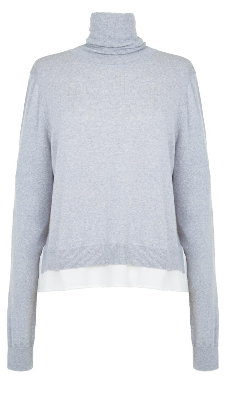 Savanna Woven Back Turtleneck