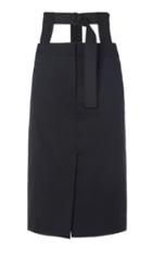 Serge Suiting Trouser Skirt With Removable Corset Belt