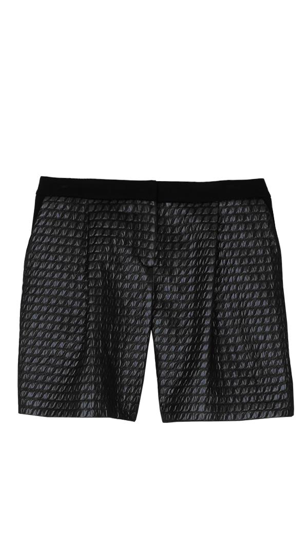 Quilted Lurex Jacquard Short