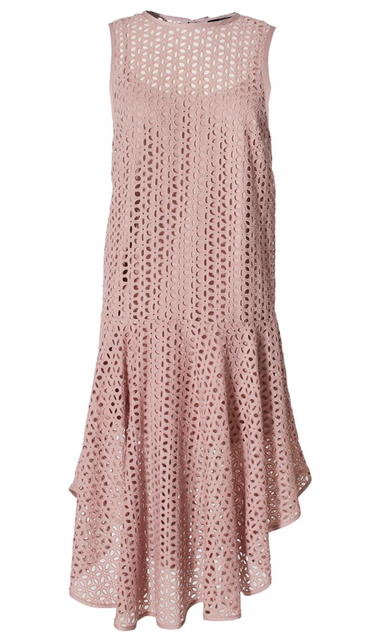 Hanae Eyelet Midi Dress