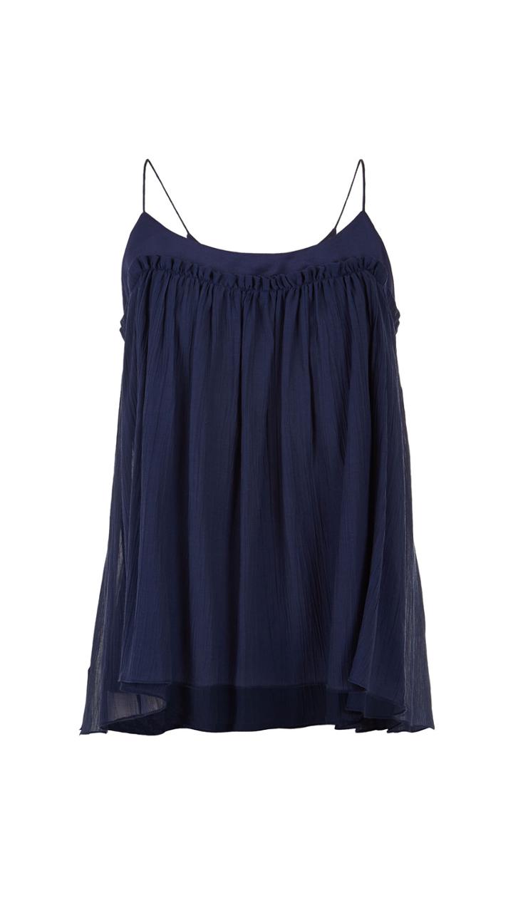 Crinkle Silk Cotton Cami