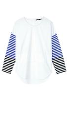 Racetrack Stripe 3/4 Sleeve Top