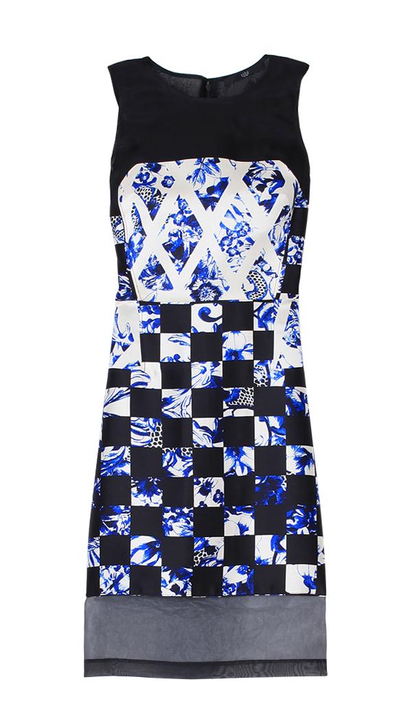 Rococo Sheer Paneled Dress