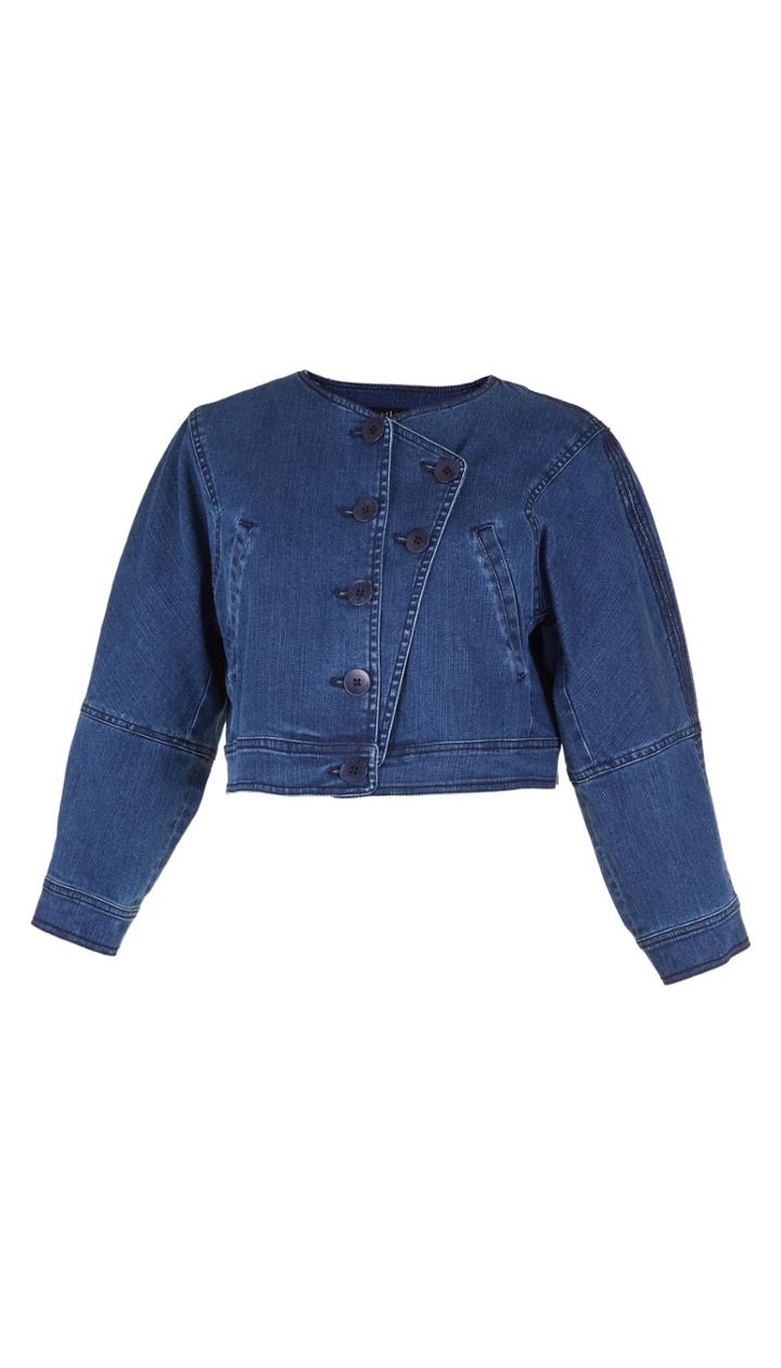 Denim Cropped Jean Jacket