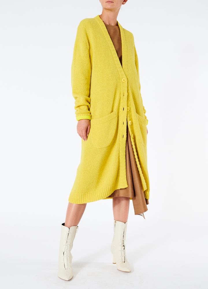 Airy Alpaca Long Cardigan