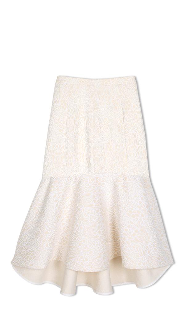 Cloque Midi Skirt