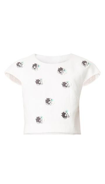 Nuage Beaded Cropped Top