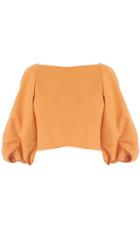 Agathe Bell Sleeve Crop Top