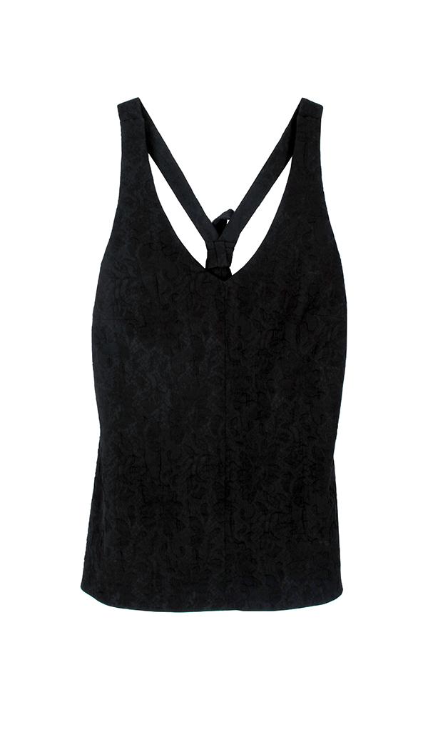 Katsu Jacquard Tie-back Tank