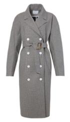 Atticus Houndstooth Oversized Trench