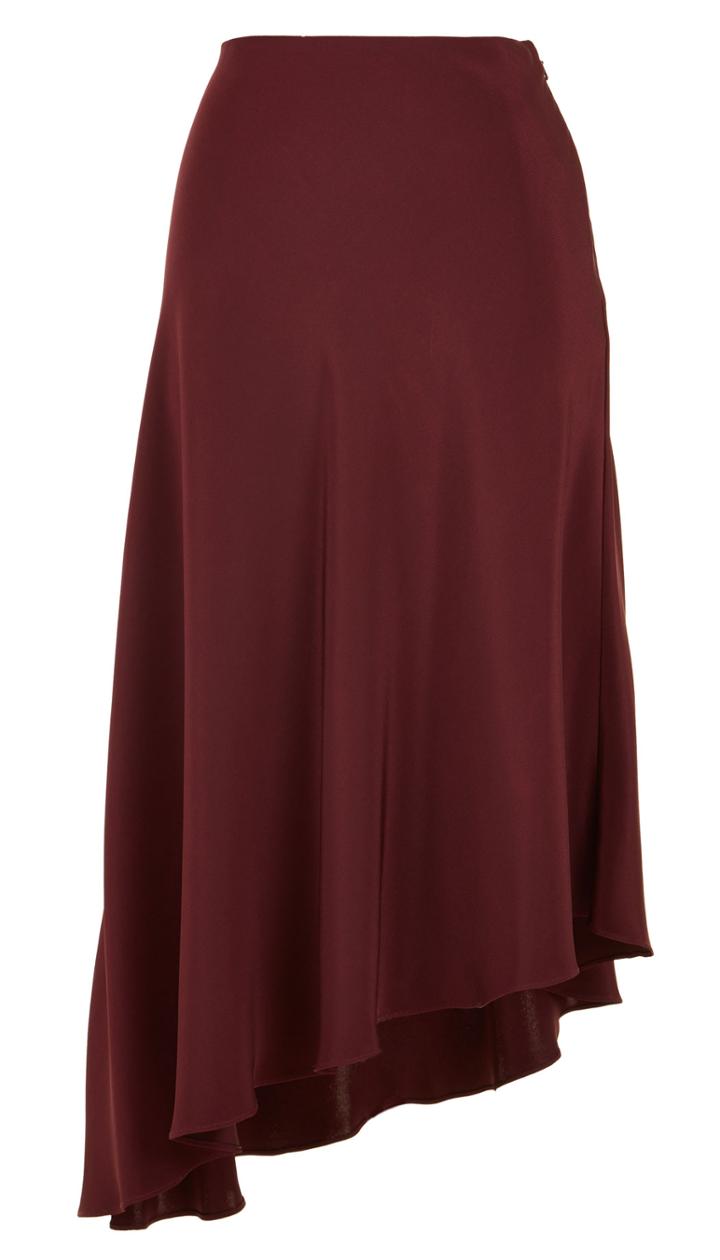 Silk Draped Skirt