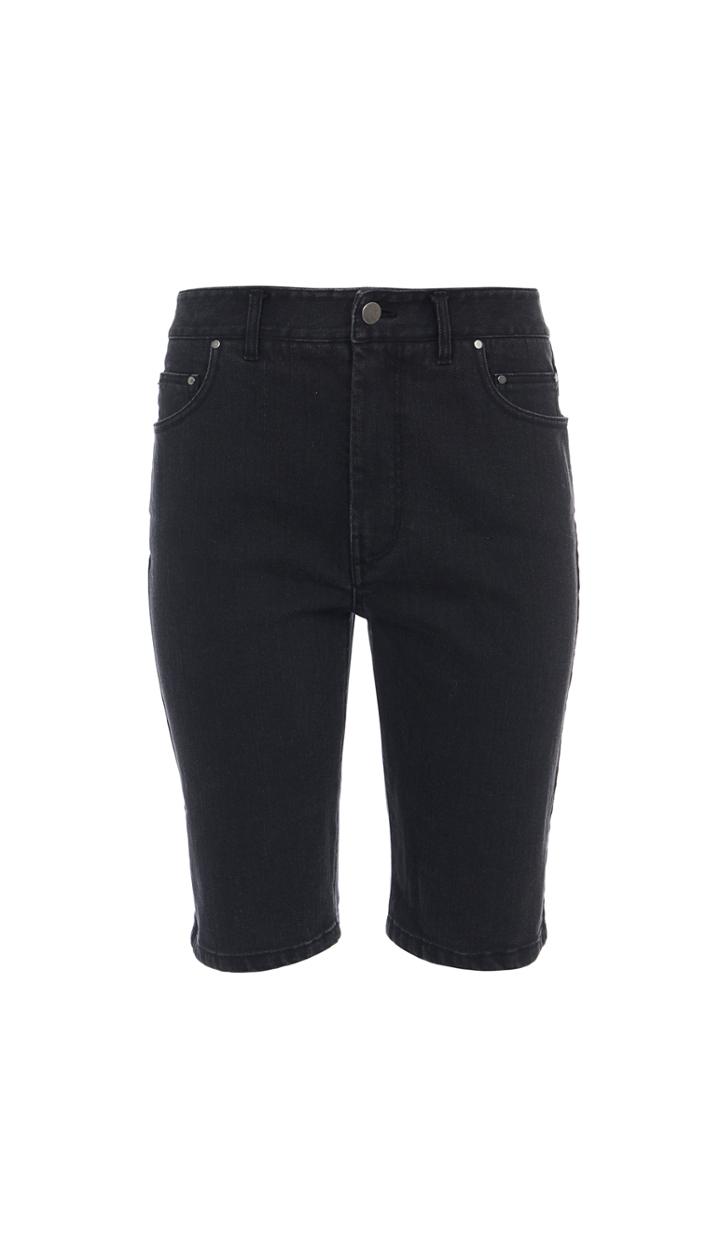 Black Denim Trish Shorts