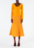 Tech Poly Ribbed Decollette Wrap Sweater