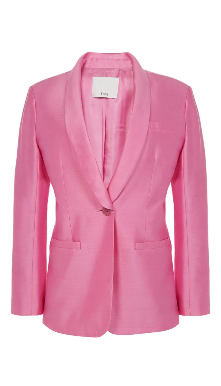Silk Gazaar Oversized Tuxedo Blazer