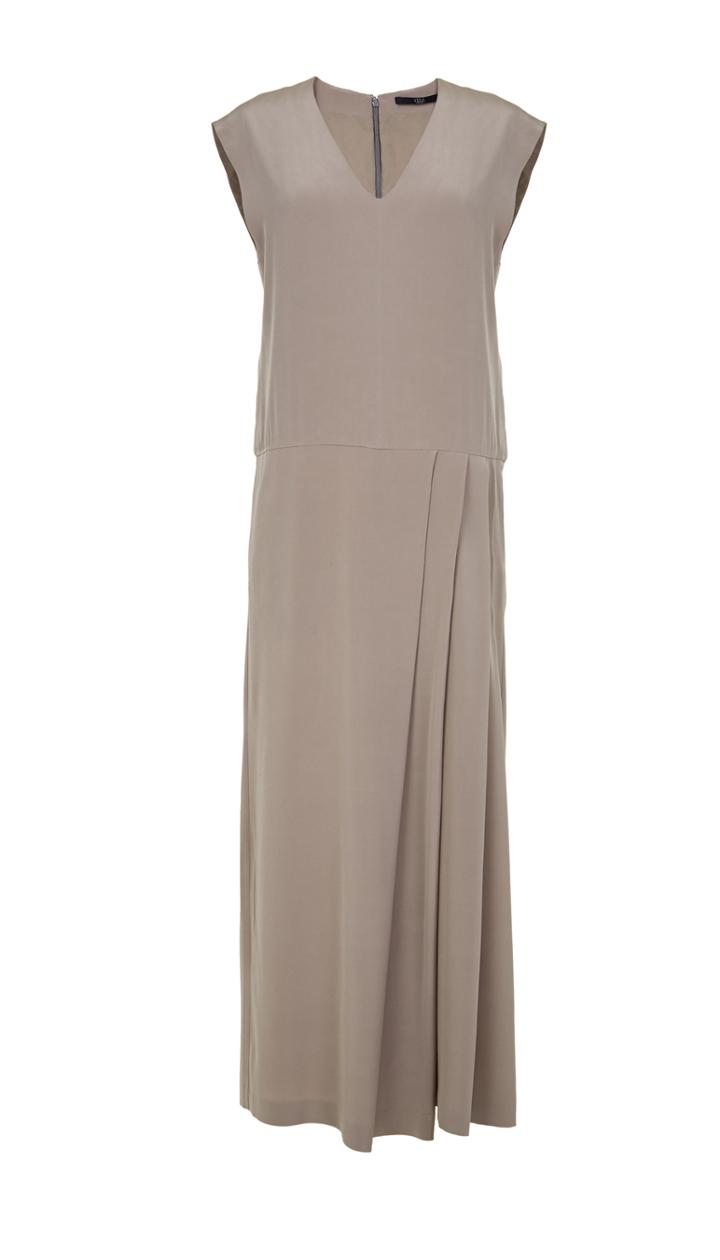 Silk Pleated Drape Jumpsuit