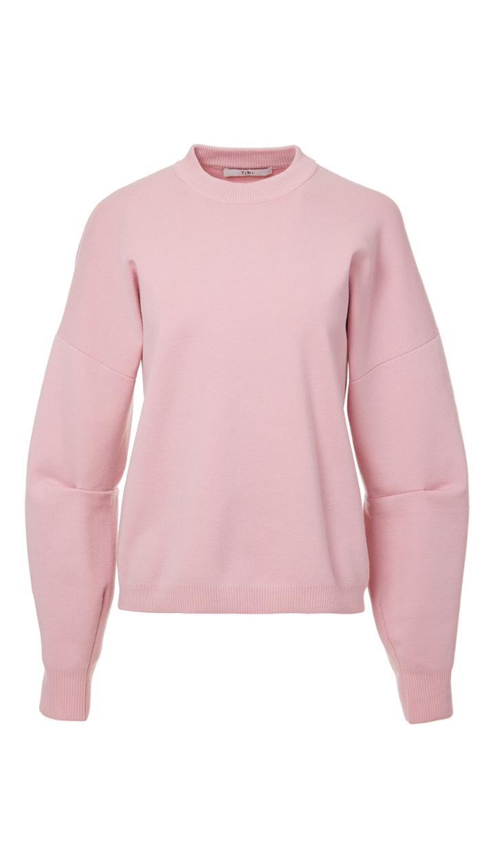Sculpted Wool Pullover With Zip Detail