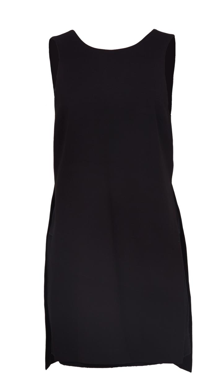 Enzo Wool Boucle Layered Dress