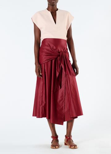 Chalk Drape Splitneck Top