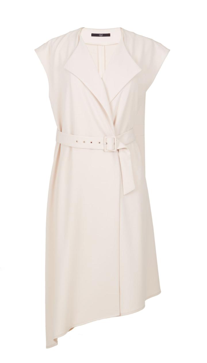 Structured Crepe Trench Dress