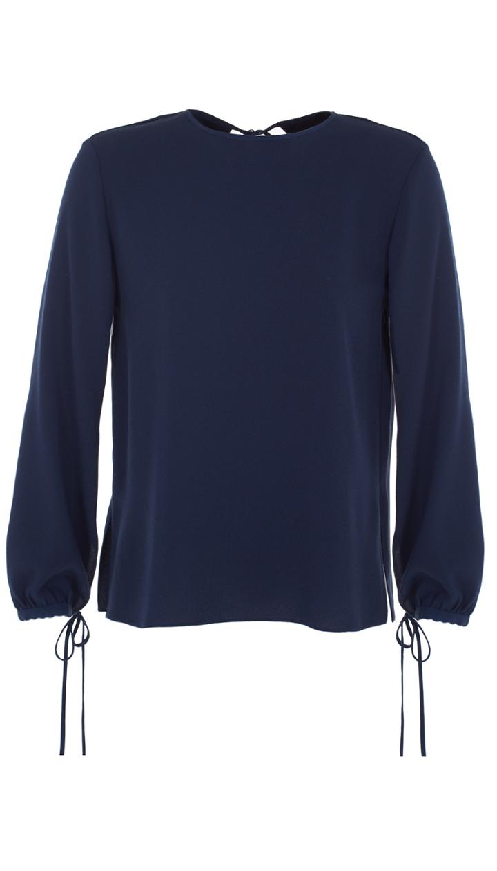 Savanna Crepe Shirred Sleeve Top