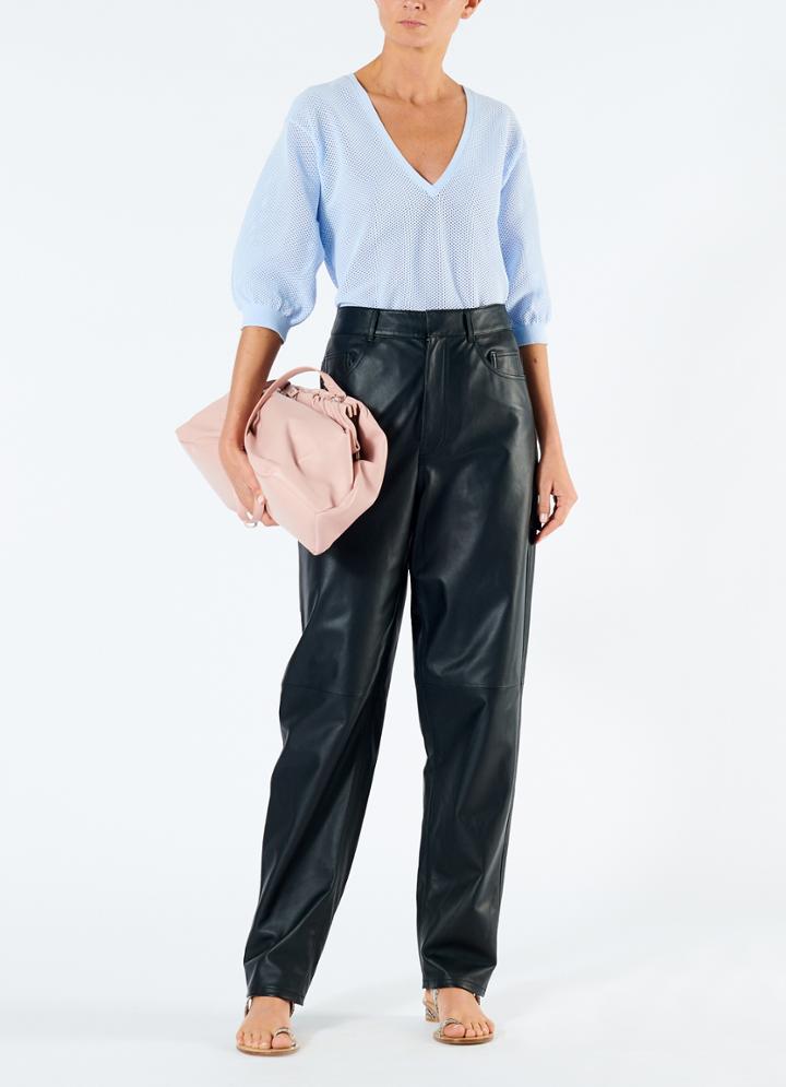 Tissue Leather Carpenter Jean