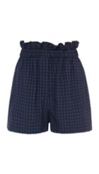 Gingham Pull On Paperbag Shorts