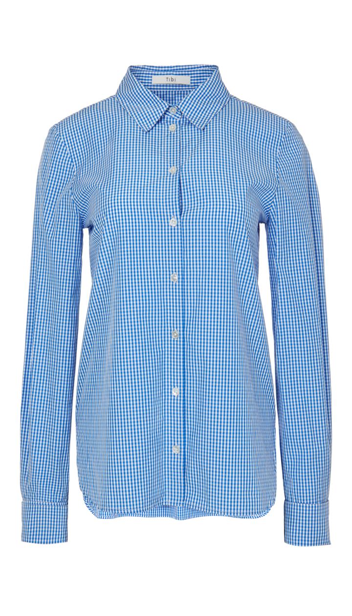 Gingham Shirting Slim Shirt