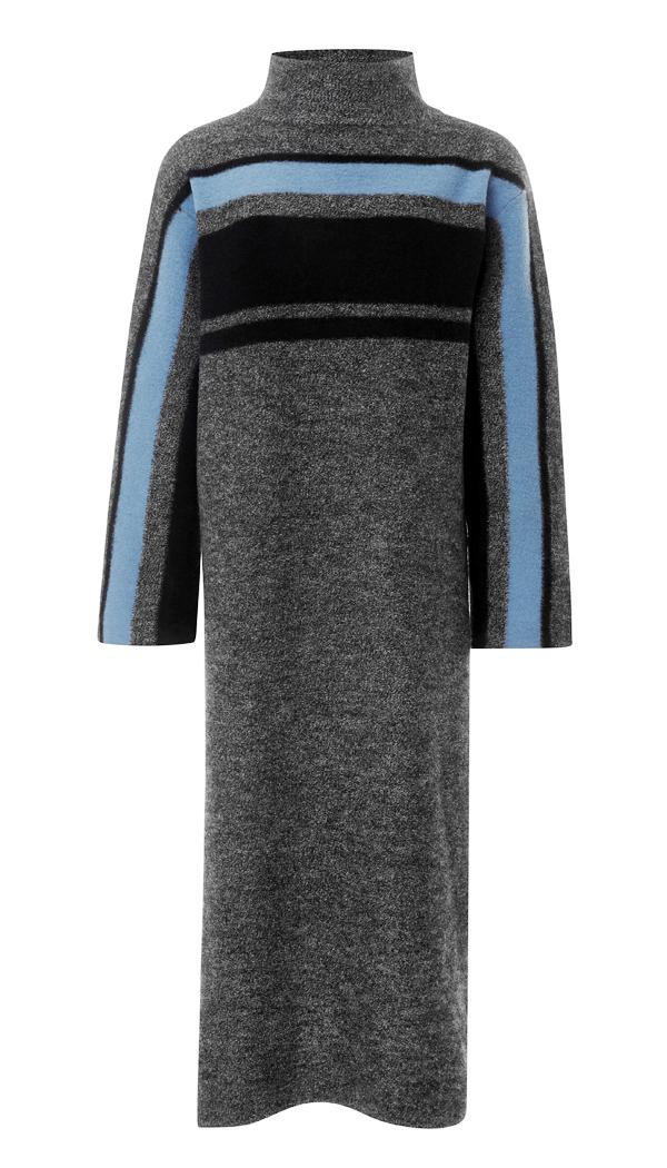 Long Striped Cape Pullover
