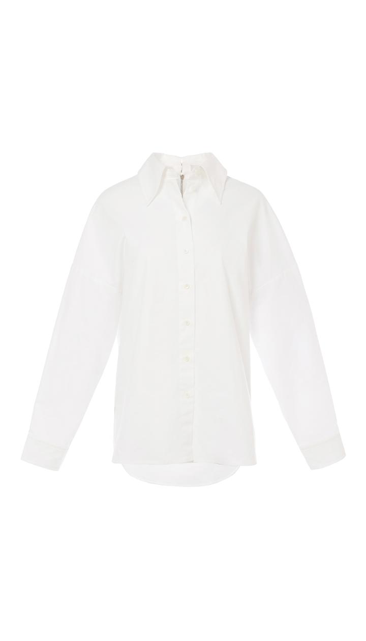 Watts Oxford Easy Shirt With Zipper Detail