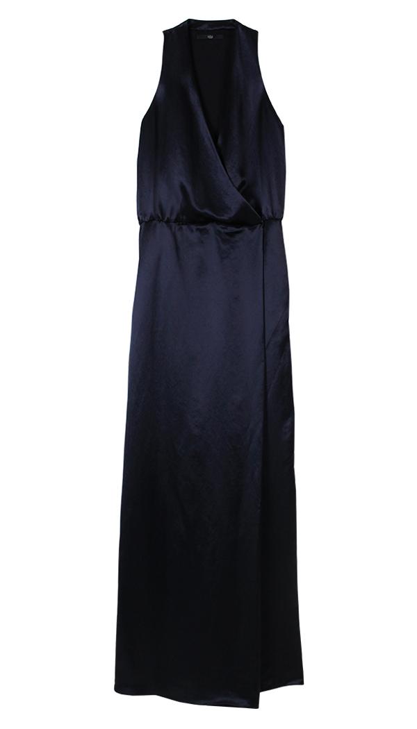 Serpentine Long Draped Dress