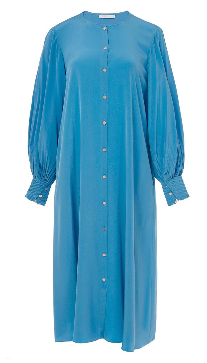 Arielle Silk Button Front Dress