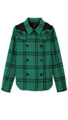 Evergreen Plaid Hooded Coat