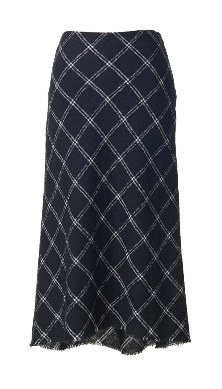 Salome Plaid Bias Skirt