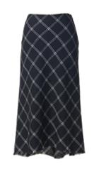 Salome Plaid Bias Skirt