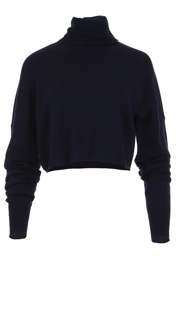 Mock Rib Mixed Silk Sweater