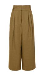 Hessian Linen Cropped Pants