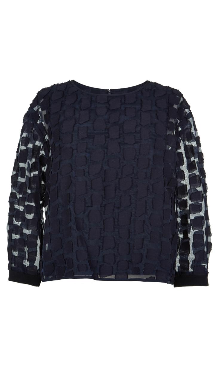 Snow Lash Fil Coupe Ribbed Combo Sweatshirt