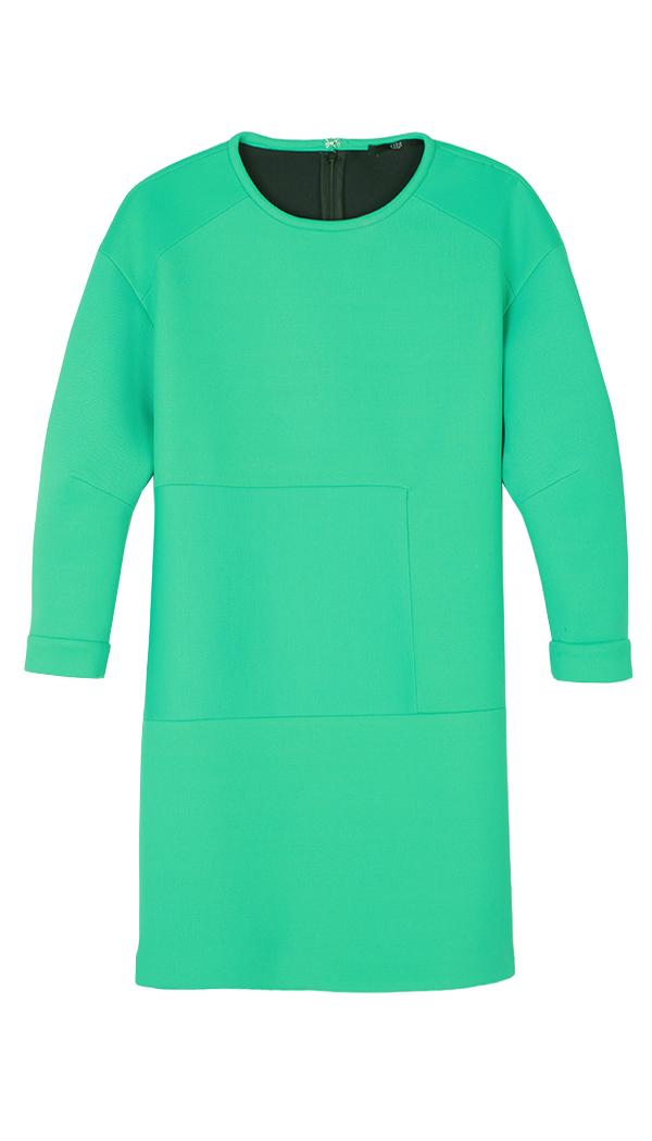 Bonded Knit Sculpted Dress