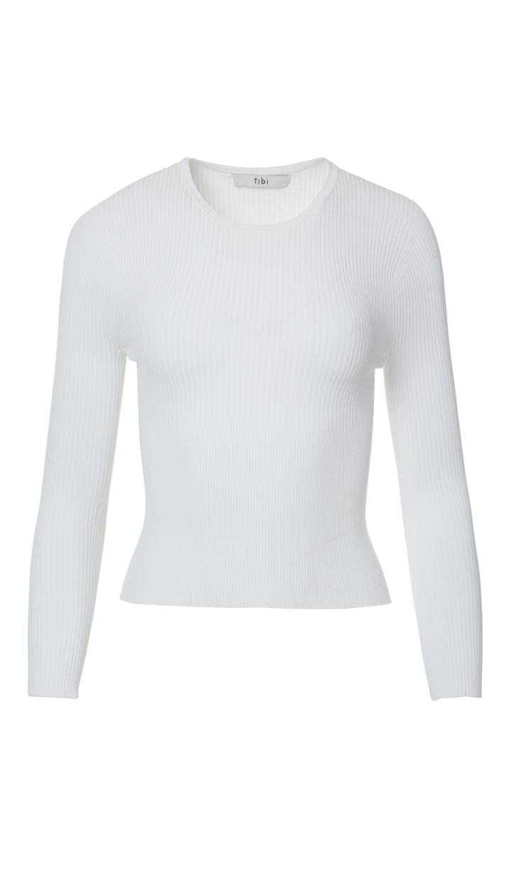 Seamless Ribbed Corset Waisted Pullover