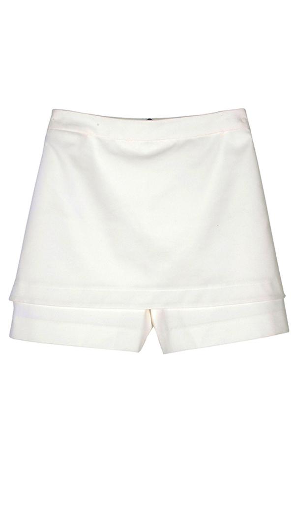City Stretch Pleated Skort